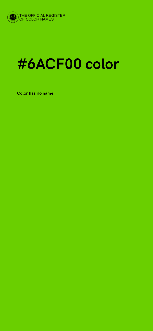 #6ACF00 color image