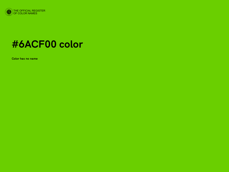 #6ACF00 color image
