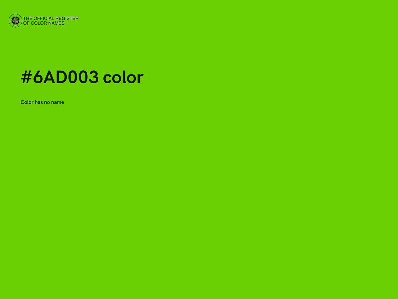 #6AD003 color image