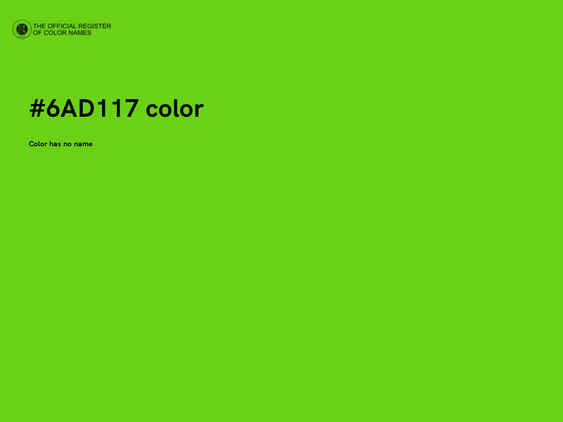 #6AD117 color image