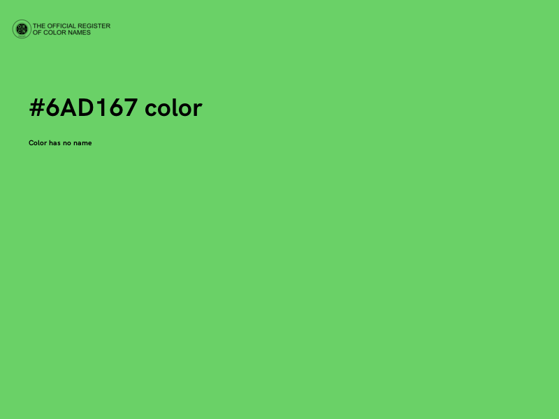 #6AD167 color image