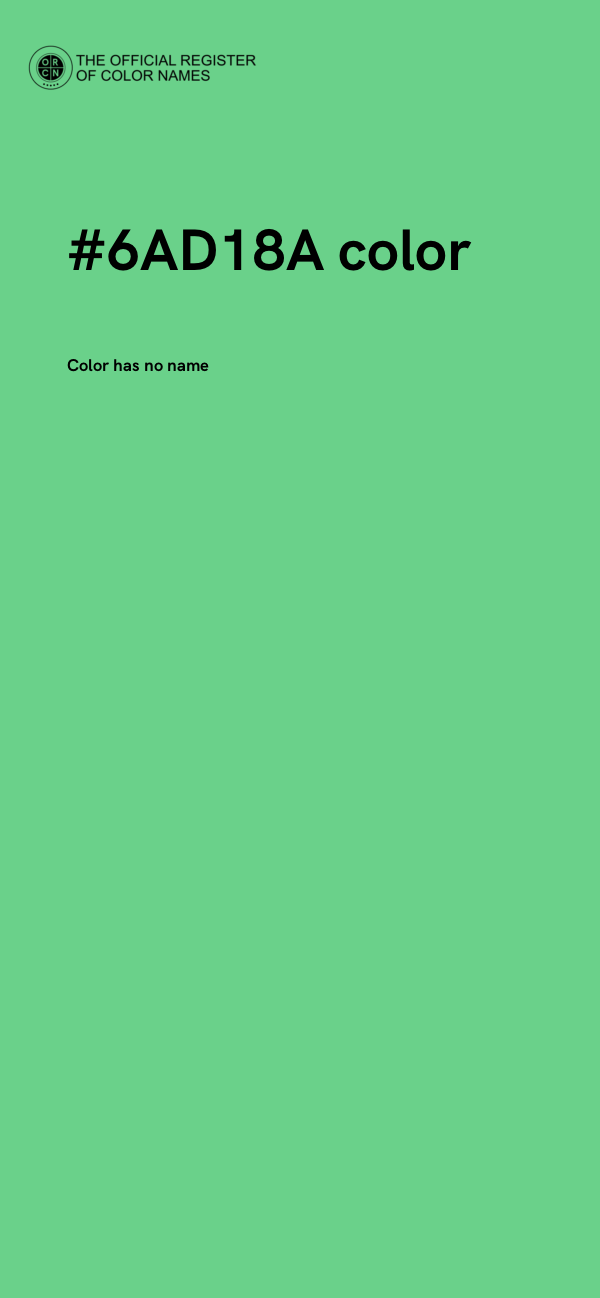 #6AD18A color image