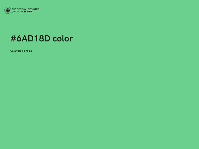 #6AD18D color image