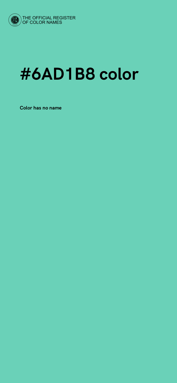 #6AD1B8 color image