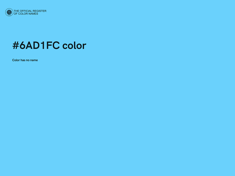 #6AD1FC color image