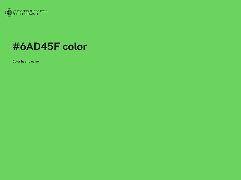 #6AD45F color image