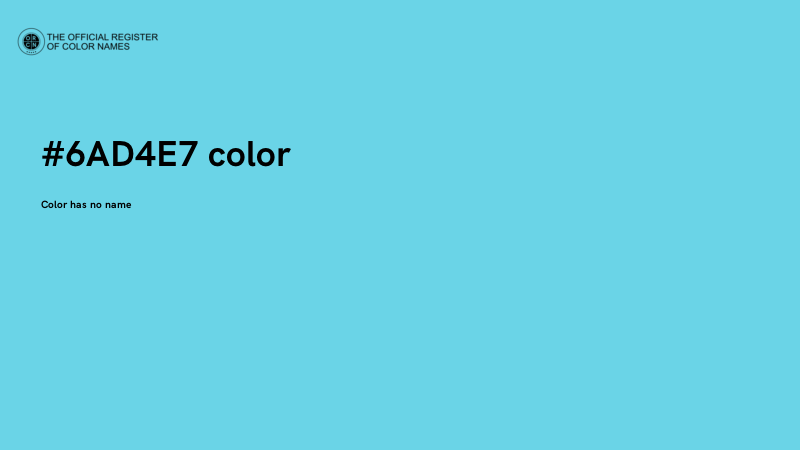 #6AD4E7 color image