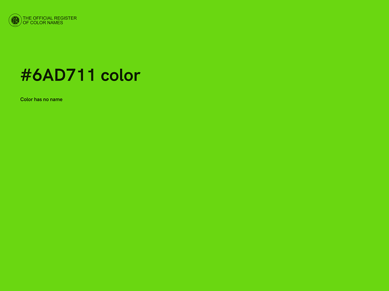 #6AD711 color image