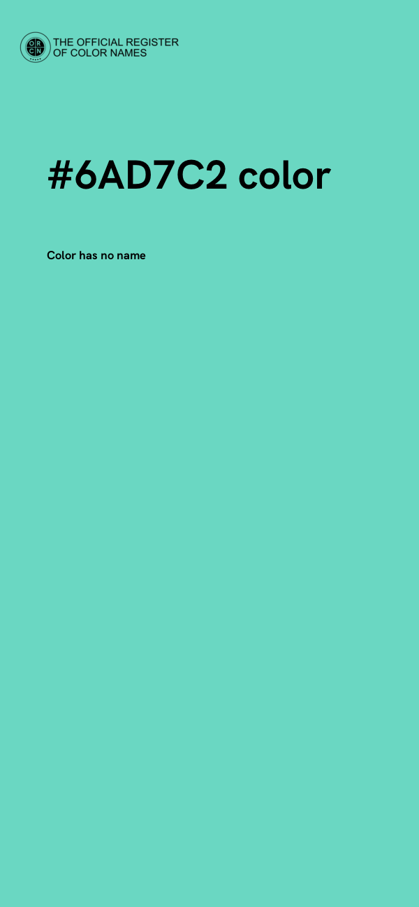 #6AD7C2 color image