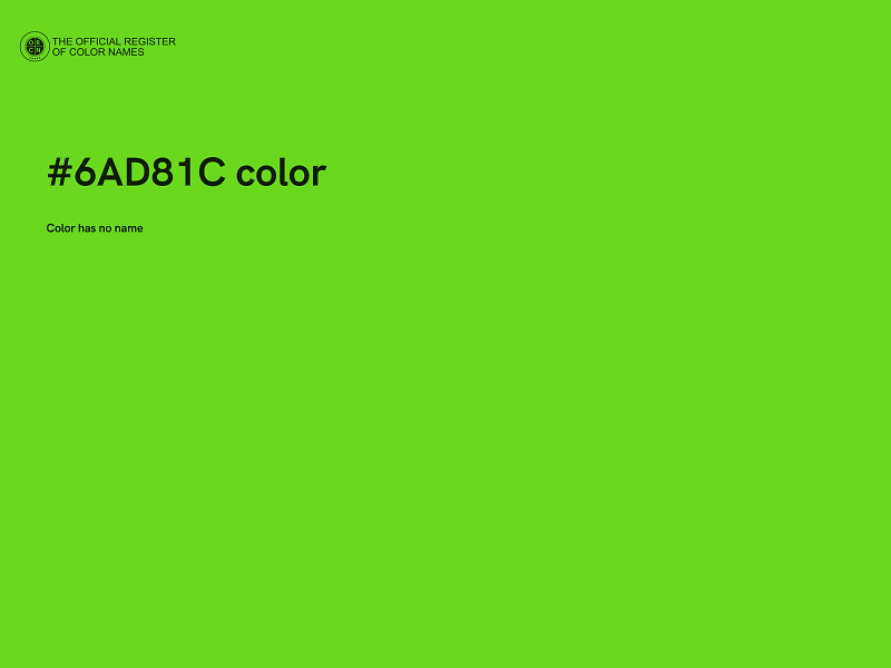 #6AD81C color image