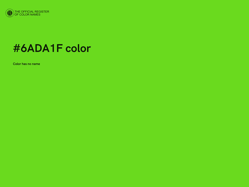 #6ADA1F color image