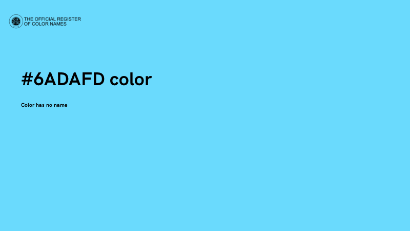 #6ADAFD color image