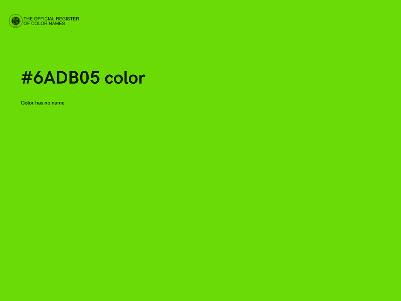 #6ADB05 color image