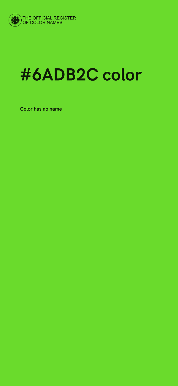 #6ADB2C color image