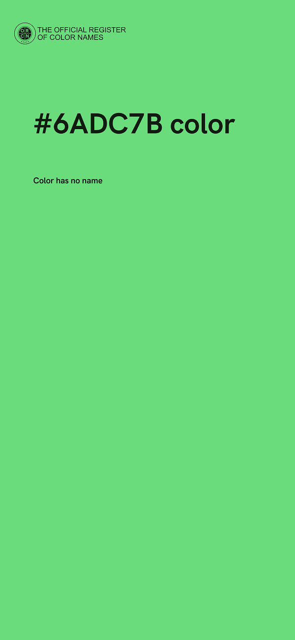 #6ADC7B color image