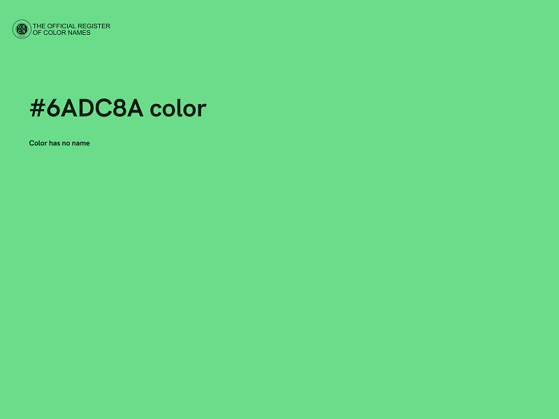 #6ADC8A color image