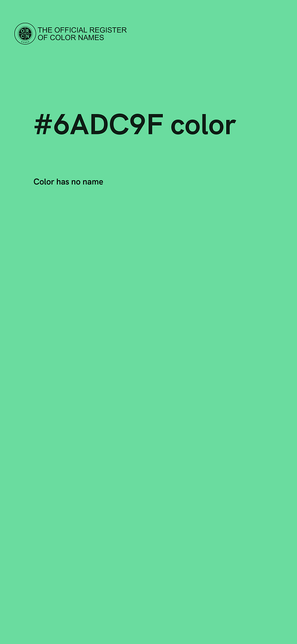 #6ADC9F color image