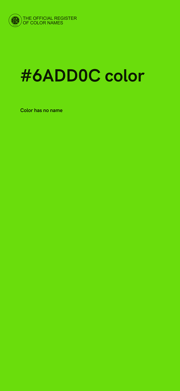 #6ADD0C color image