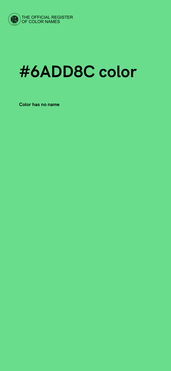 #6ADD8C color image