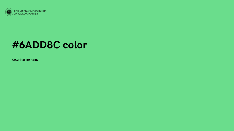 #6ADD8C color image