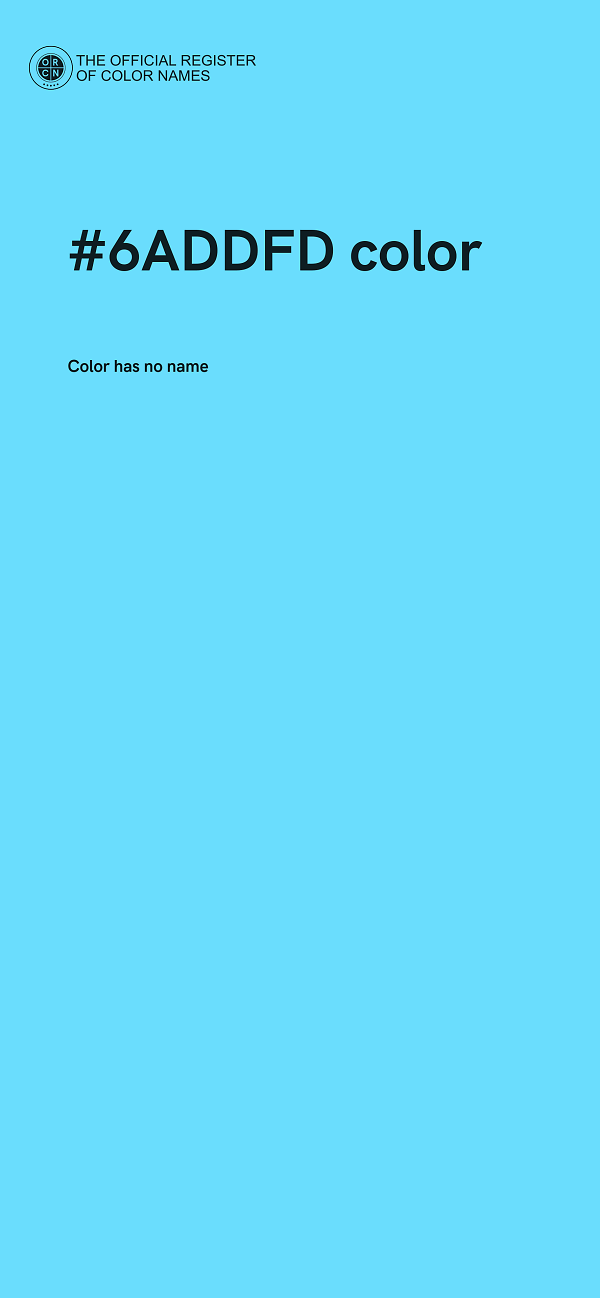 #6ADDFD color image