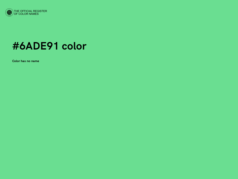 #6ADE91 color image