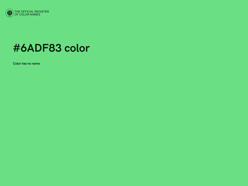 #6ADF83 color image