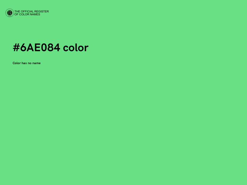 #6AE084 color image