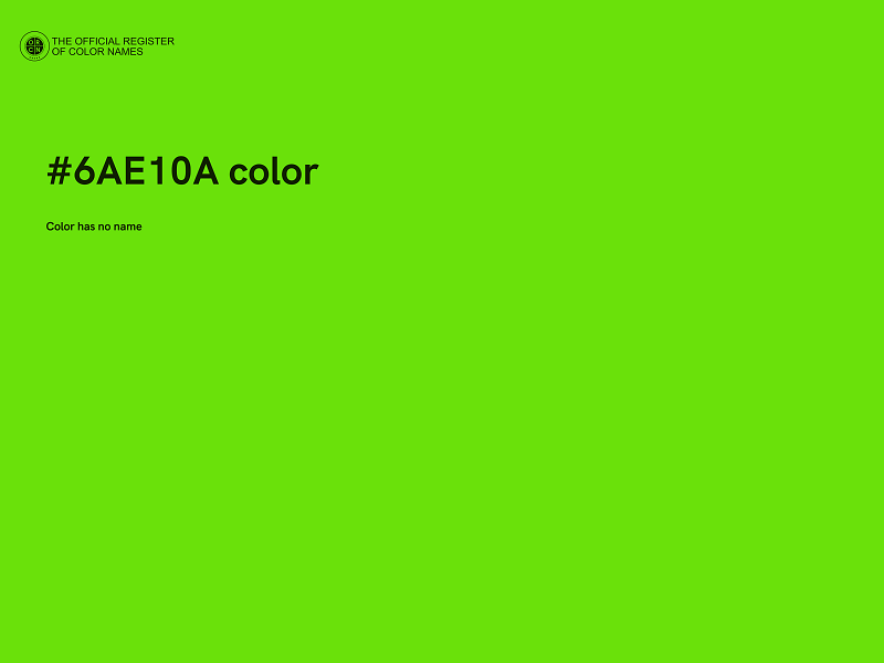 #6AE10A color image