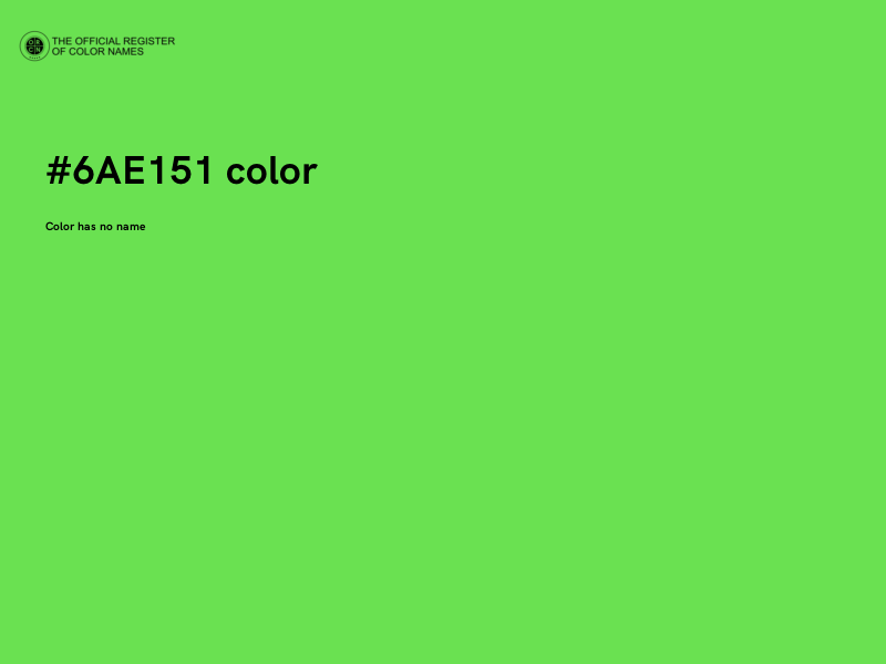 #6AE151 color image