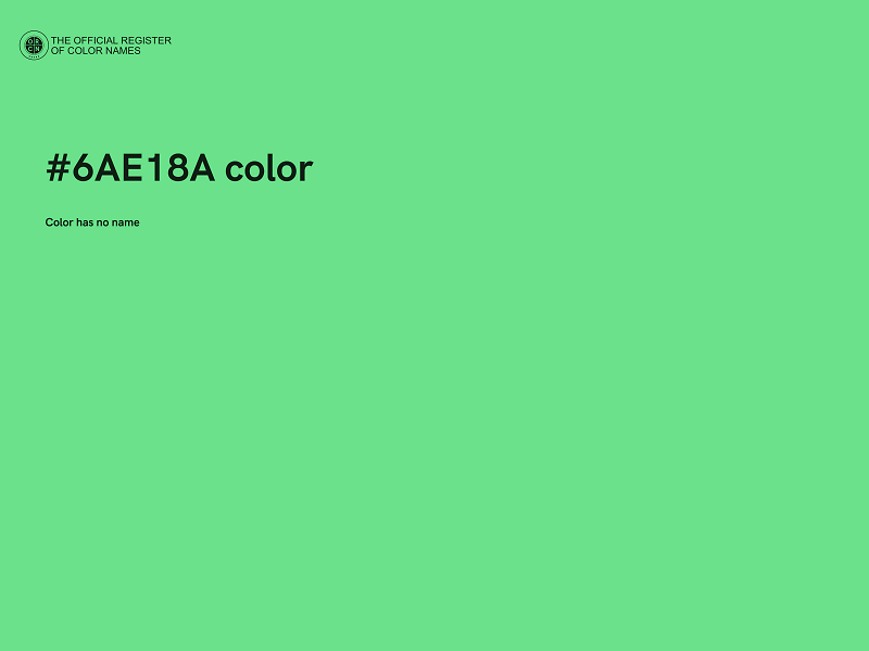 #6AE18A color image