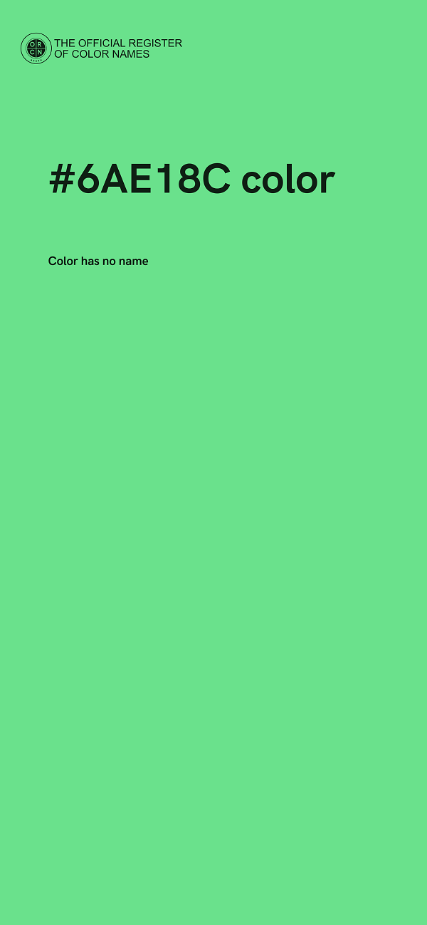 #6AE18C color image