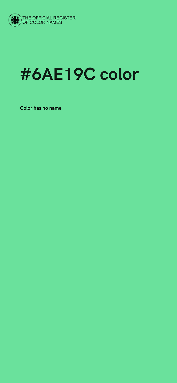 #6AE19C color image