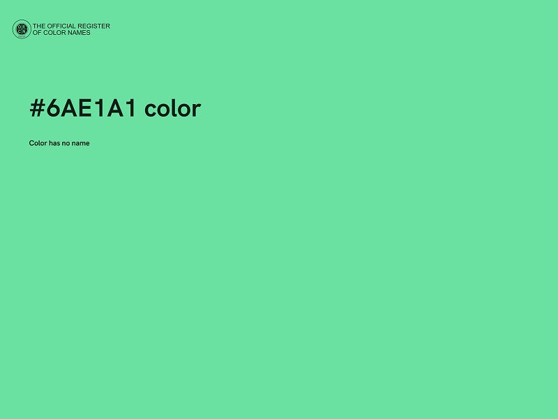#6AE1A1 color image
