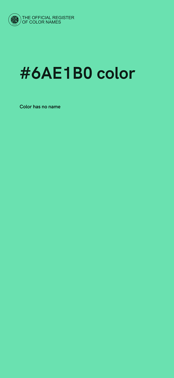 #6AE1B0 color image