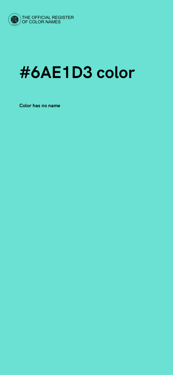 #6AE1D3 color image
