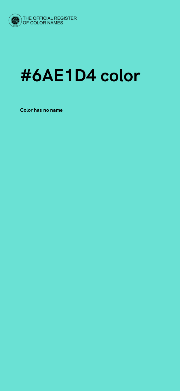 #6AE1D4 color image