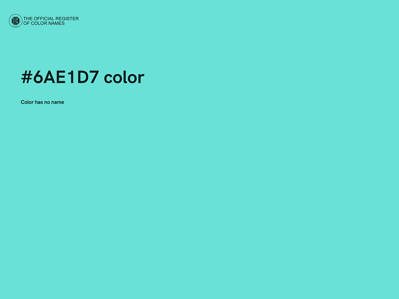 #6AE1D7 color image