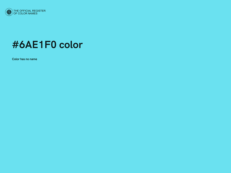 #6AE1F0 color image