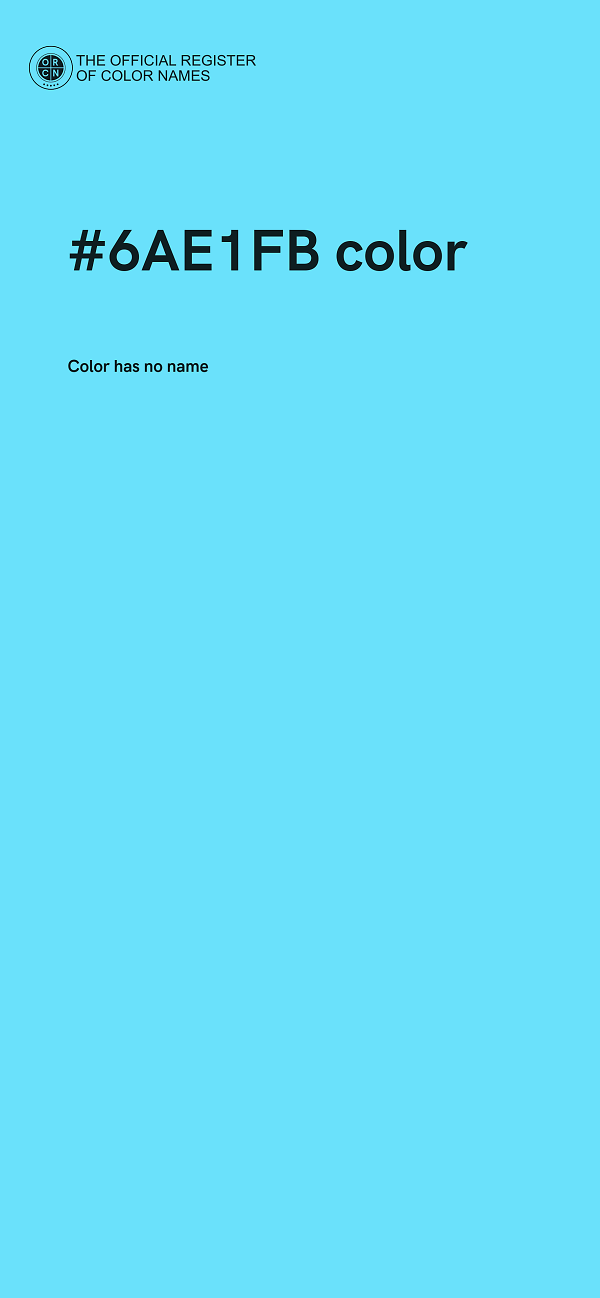 #6AE1FB color image