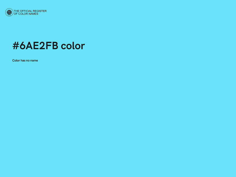 #6AE2FB color image