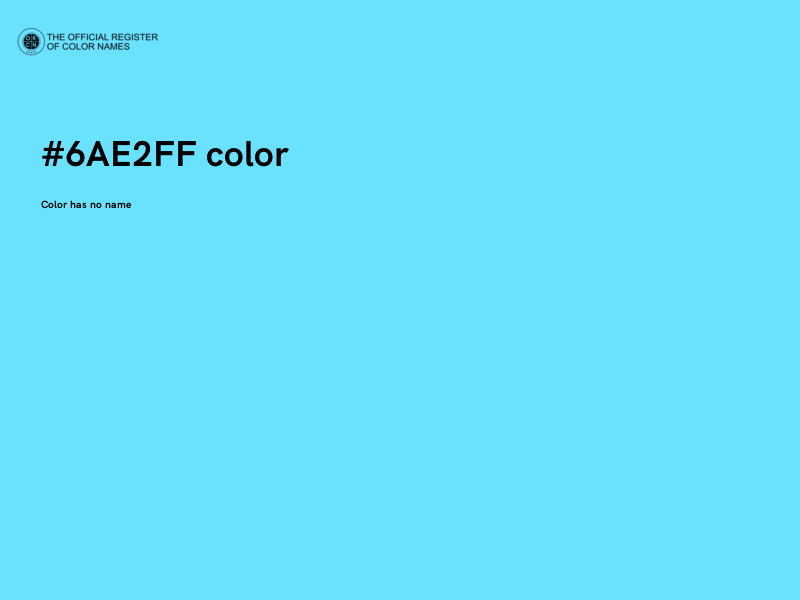 #6AE2FF color image
