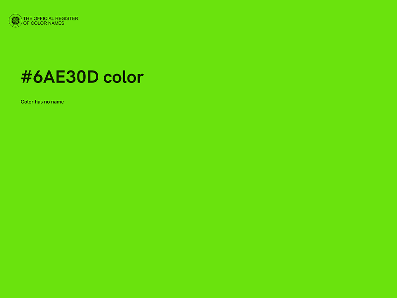 #6AE30D color image