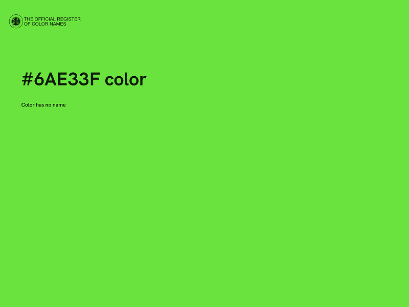 #6AE33F color image