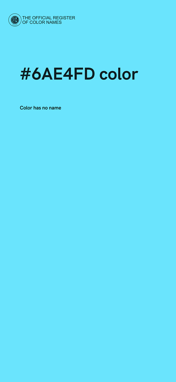#6AE4FD color image