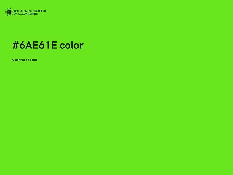 #6AE61E color image