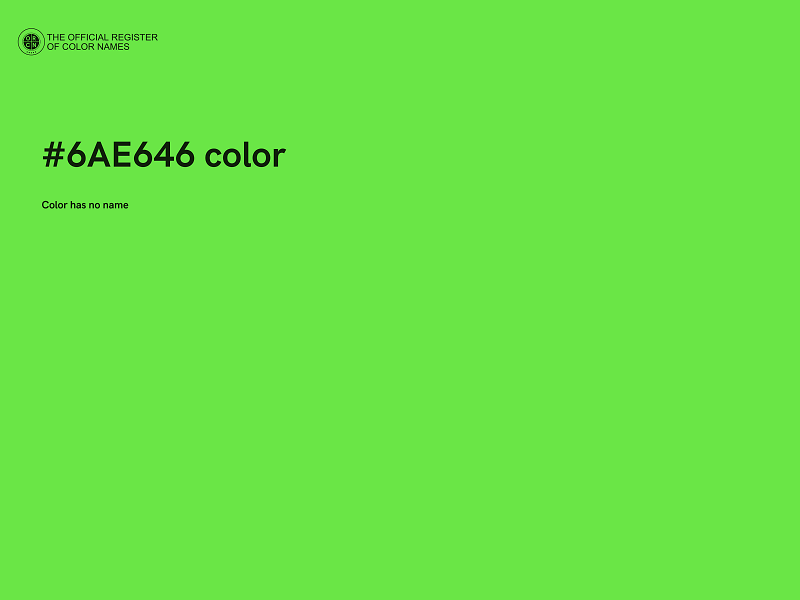 #6AE646 color image