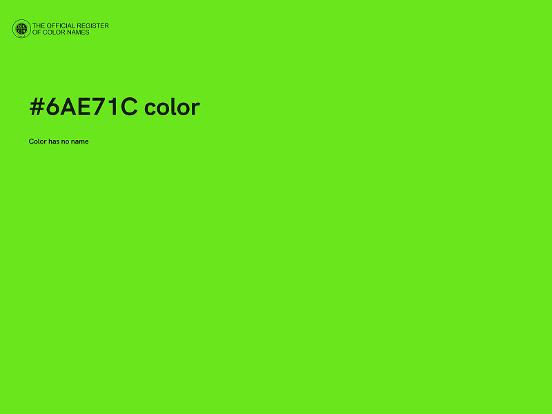 #6AE71C color image