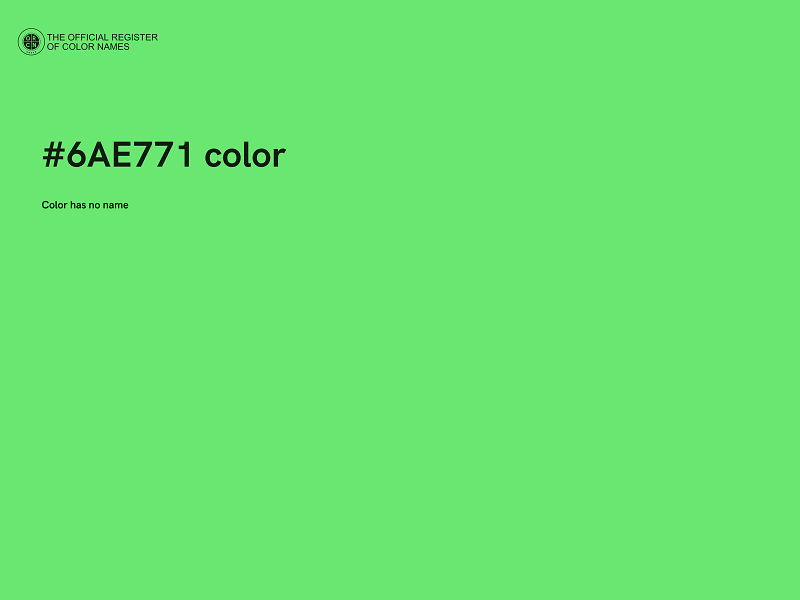 #6AE771 color image