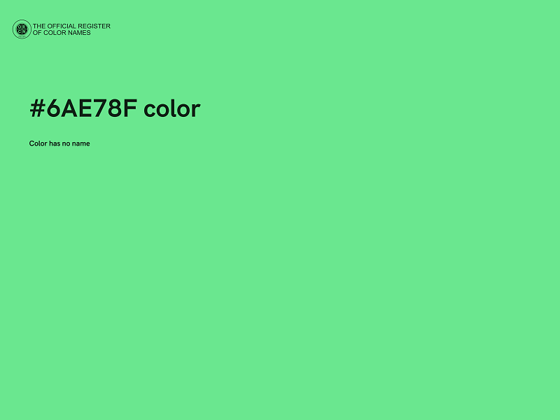 #6AE78F color image